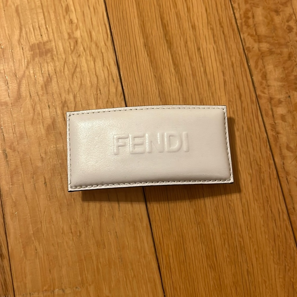 Fendi leather barrette